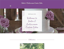 Tablet Screenshot of batterandbuttercream.com